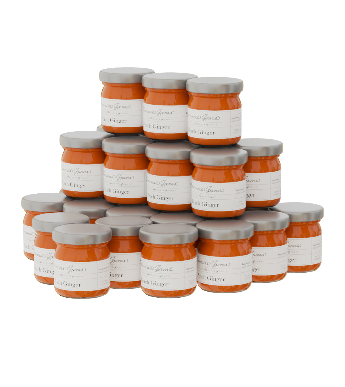 Peach Ginger - Mini Jam- Set of 30